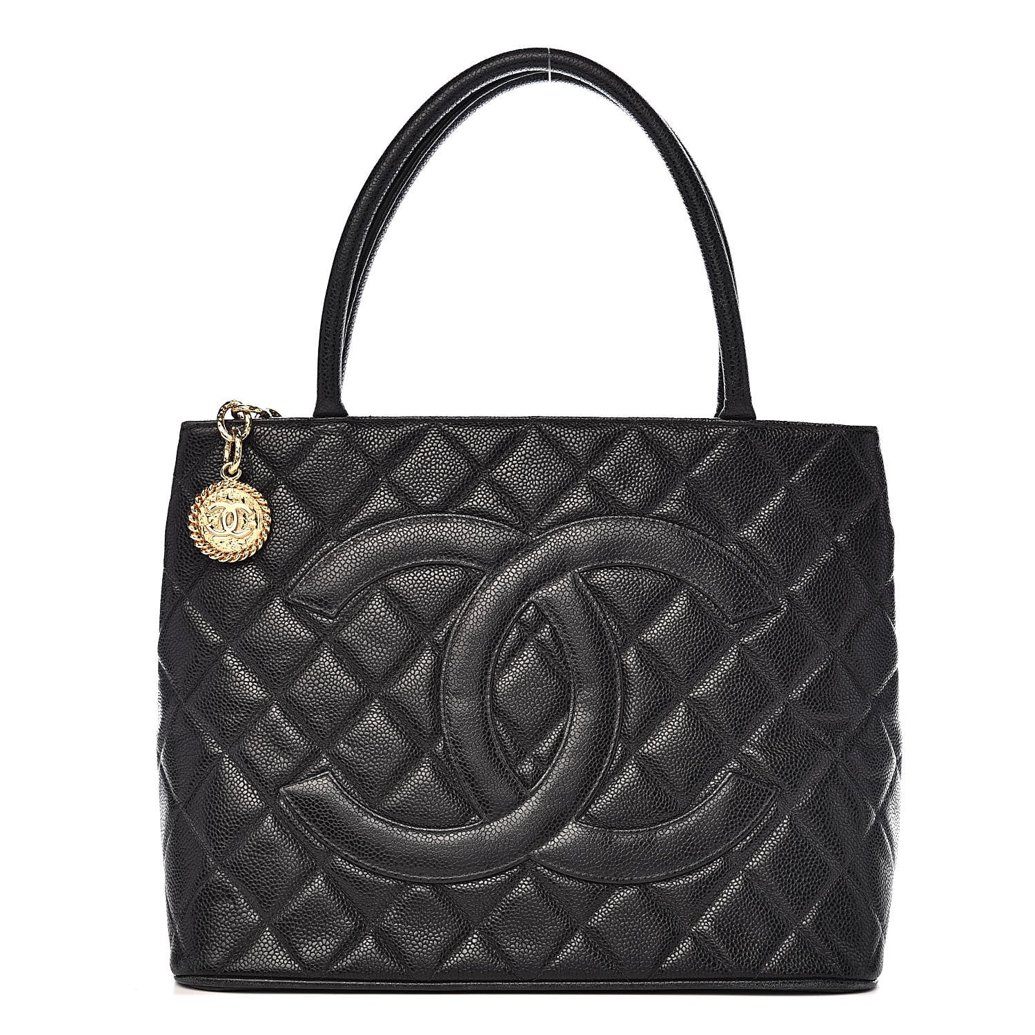 Chanel Caviar Quilted Medallion Tote Black 1 of 13