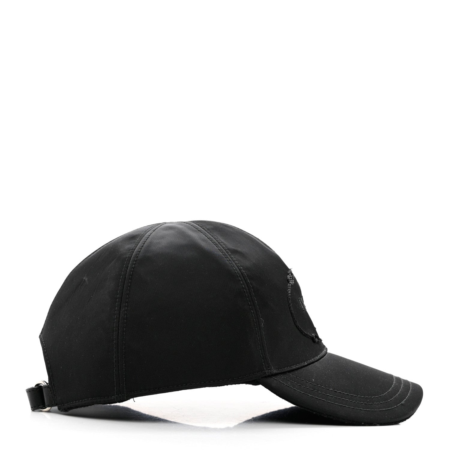 Prada Tessuto Nylon Canapa Baseball Cap M Black 5 of 12