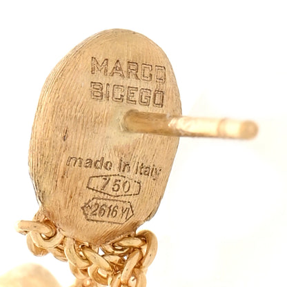 Marco Bicego 18K Yellow Gold Siviglia 3 Strand Drop Earrings 4 of 4