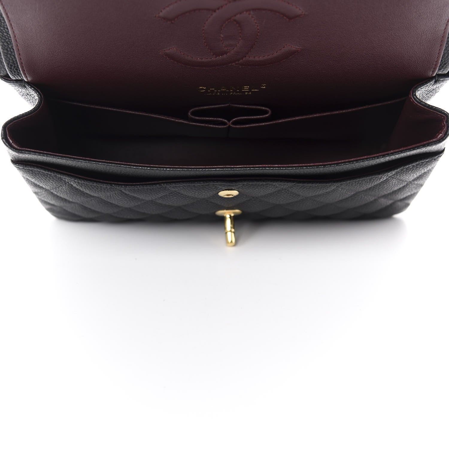 Chanel Caviar Quilted Medium Double Flap Black 5 of 11