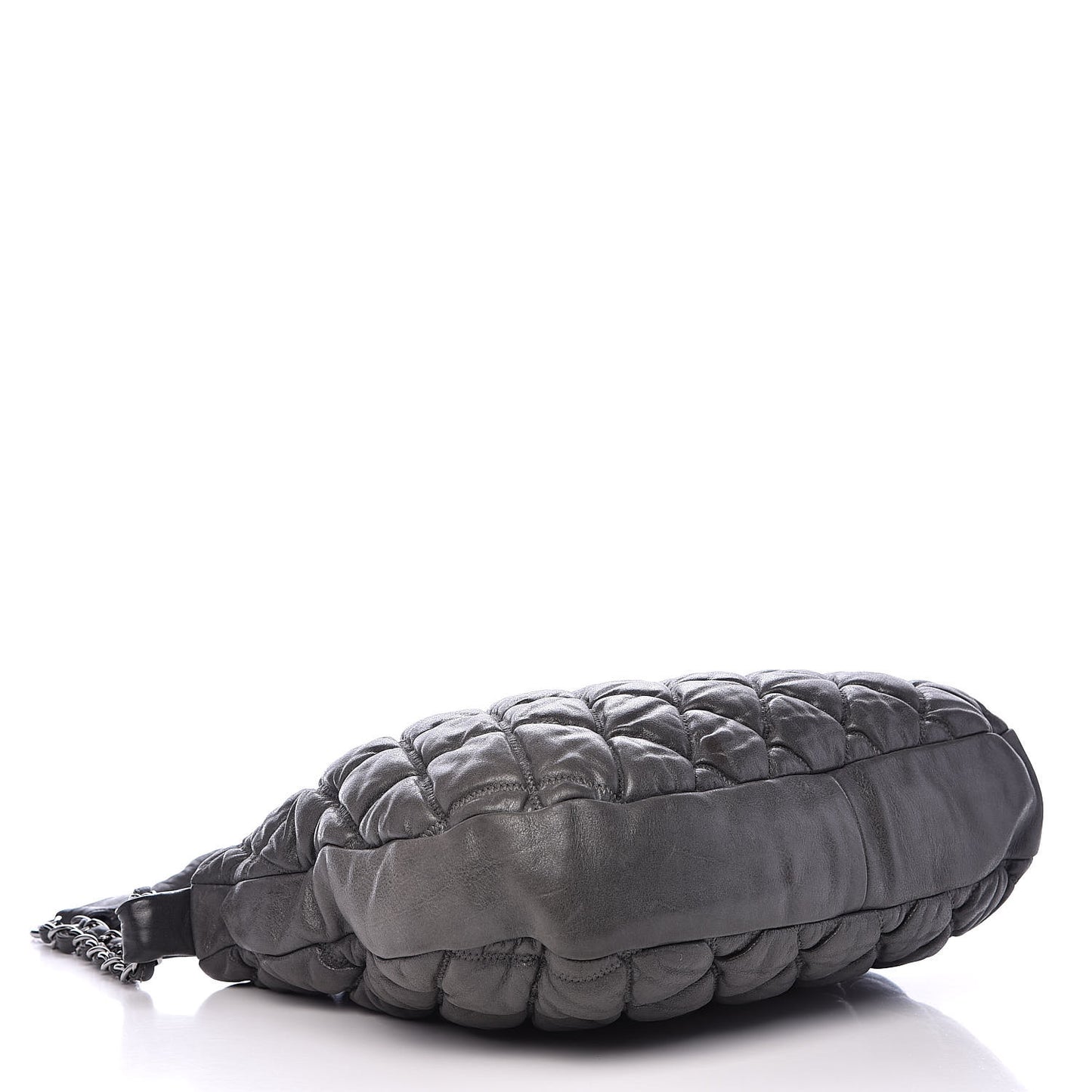 Calfskin Bubble Quilt Hobo Grey