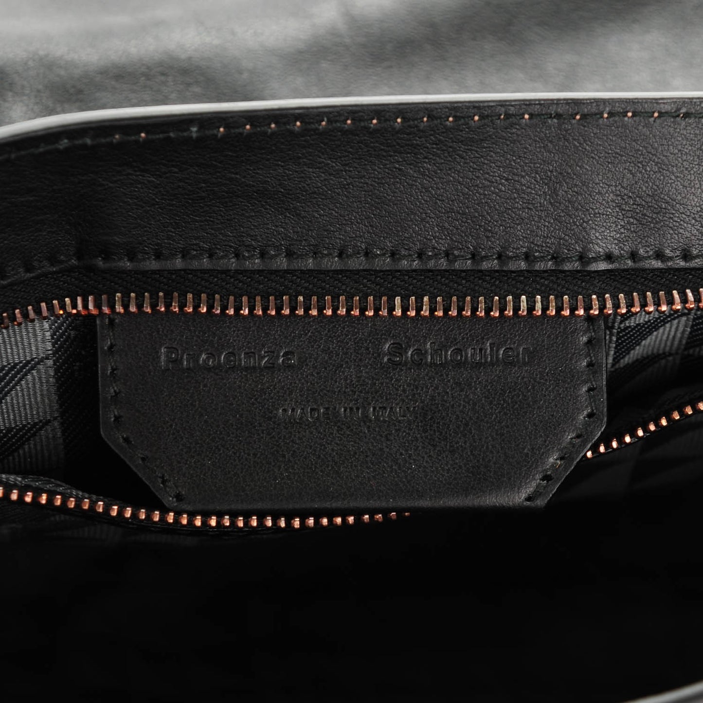 Metallic Lambskin Tiny PS1 Satchel Copper