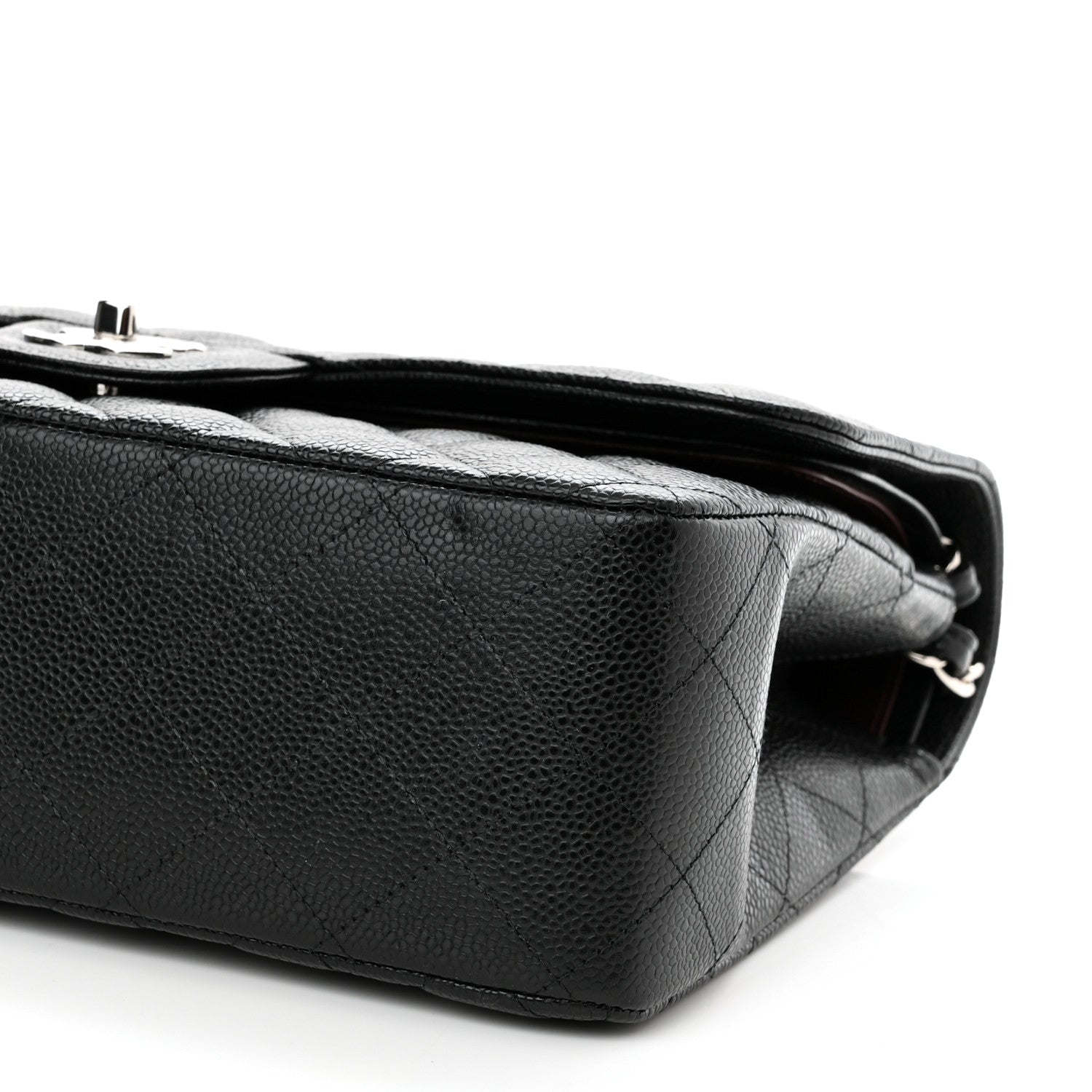 Chanel Caviar Quilted Jumbo Double Flap Black 9 of 9