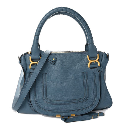Chloe Calfskin Medium Marcie Satchel Blue 1 of 9