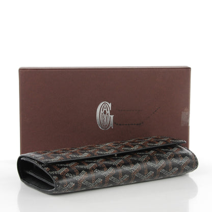 Goyard Goyardine Varenne Long Wallet Black 4 of 7