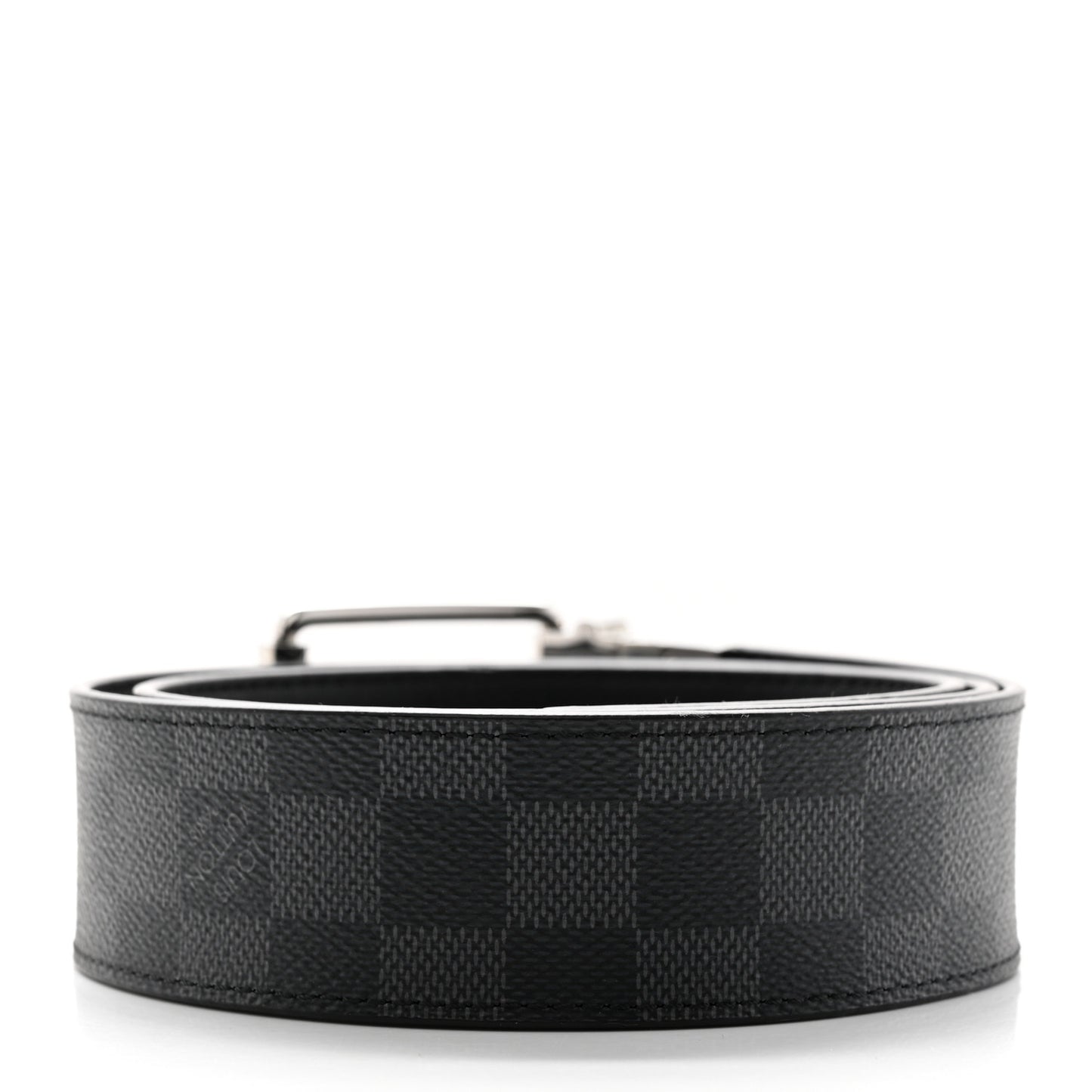 Damier Graphite Calfskin Belt 85 34 Black