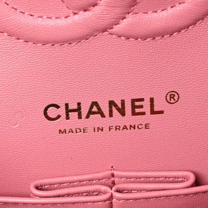 Chanel Iridescent Caviar Quilted Medium Double Flap Rose Pink 5 of 9