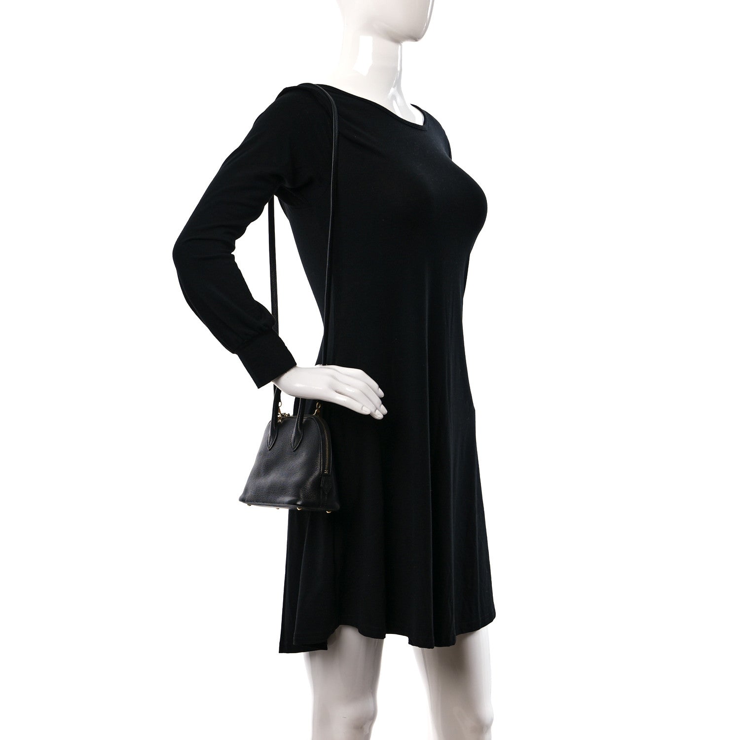 Hermes Chevre Mysore Mini 1923 Bolide Black 2 of 11