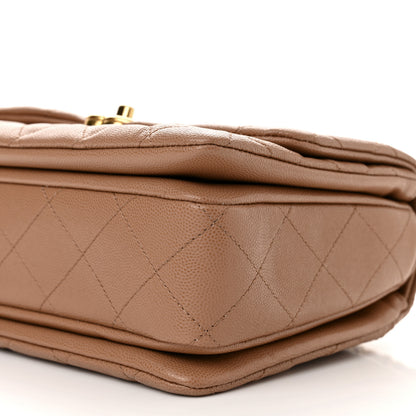 Chanel Caviar Quilted Coco First Flap Beige 10 of 11