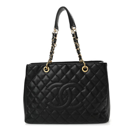 Chanel Caviar Quilted Grand Shopping Tote GST Black 1 of 10