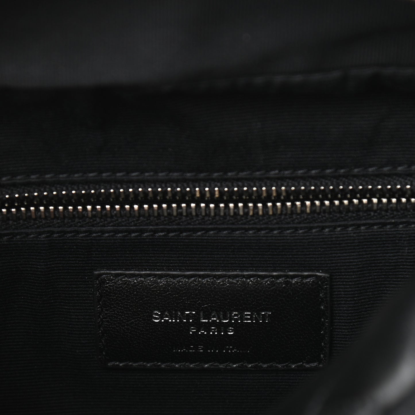 Calfskin Y Quilted Monogram Small Loulou Bowling Bag Black