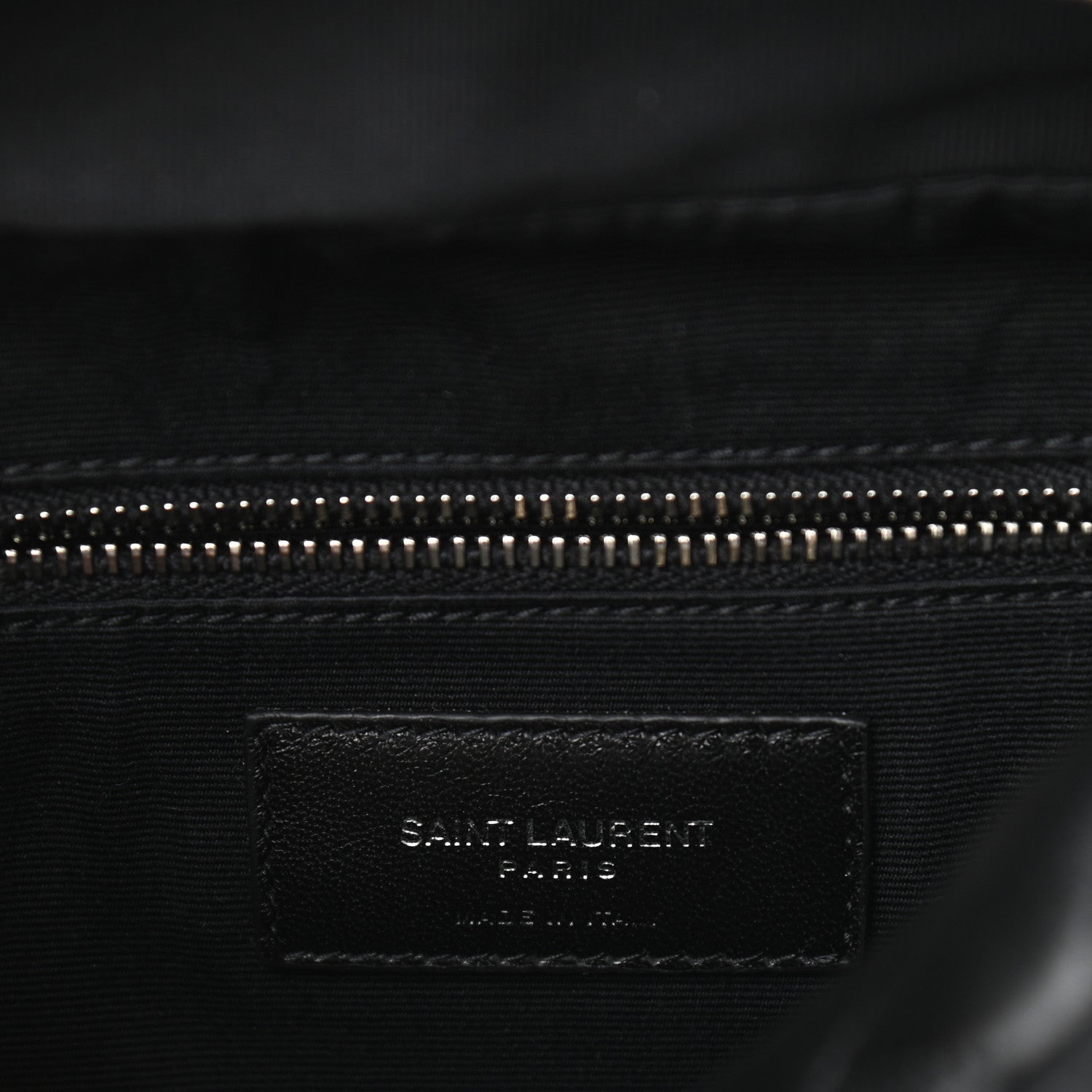 Saint Laurent Calfskin Y Quilted Monogram Small Loulou Bowling Bag Black 6 of 10