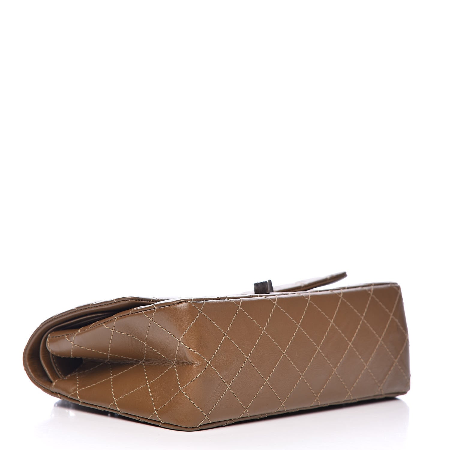 Chanel Aged Calfskin Quilted 2.55 Reissue 225 Flap Brown 4 of 11
