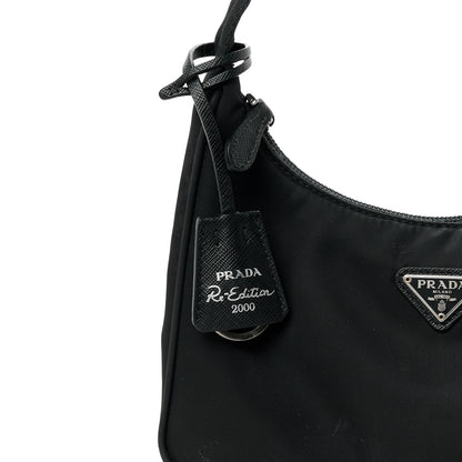Prada Tessuto Nylon Mini Re-Edition 2000 Bag Black 10 of 13