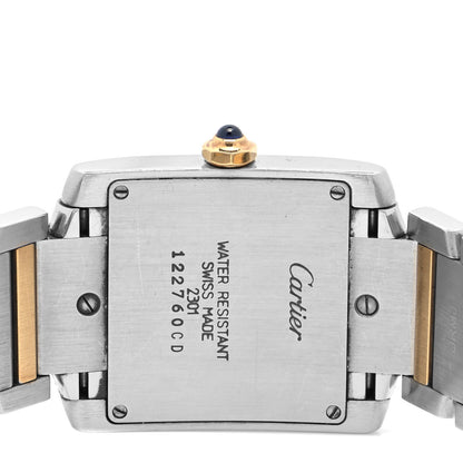 Cartier Stainless Steel 18K Yellow Gold 25mm Tank Francaise Quartz Watch 4 of 4
