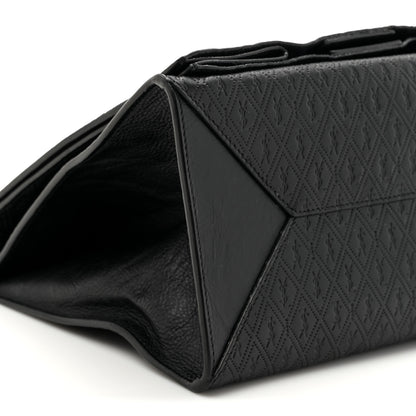 Saint Laurent Calfskin Monogram Deli Paper Bag  Vintage Black 9 of 10