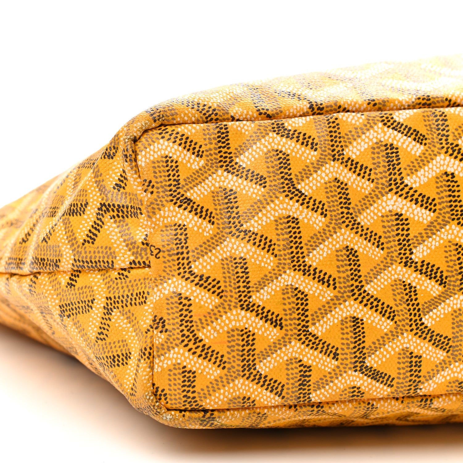 Goyard Goyardine Saint Louis Junior Jr PM Tote Yellow 8 of 12