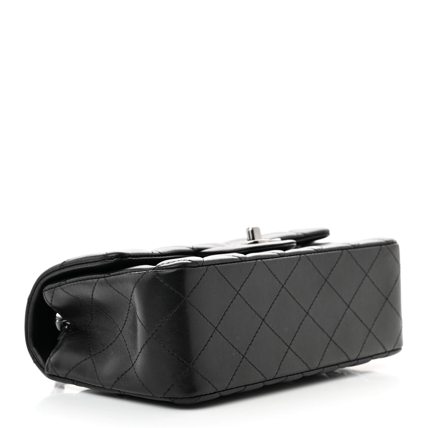 Chanel Lambskin Quilted Mini Rectangular Flap Black 4 of 11