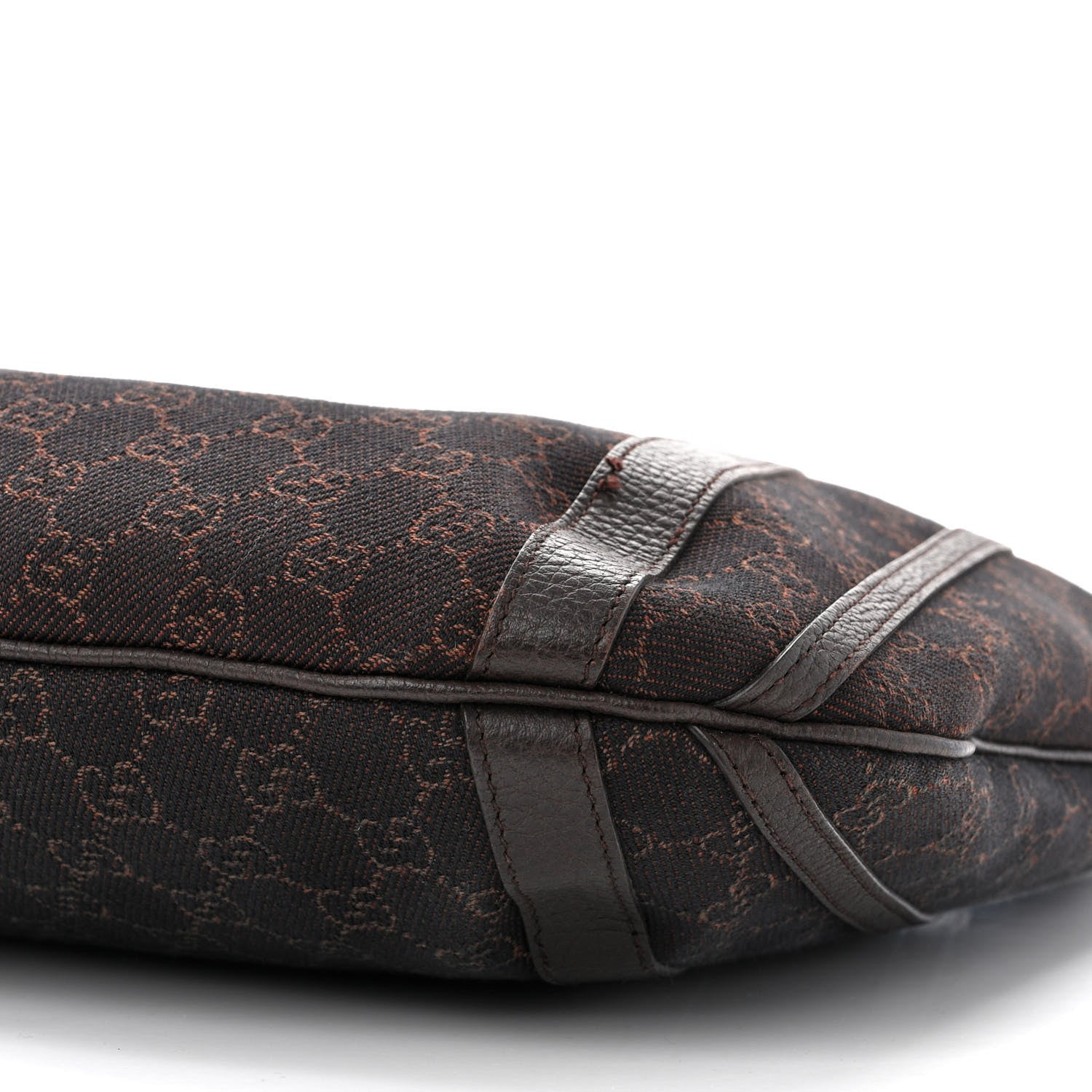 Gucci Monogram Medium Abbey Convertible Tote Dark Brown 10 of 14