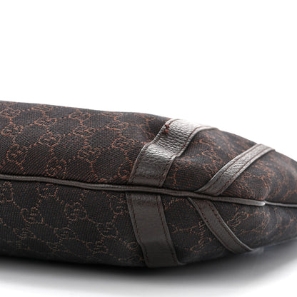 Gucci Monogram Medium Abbey Convertible Tote Dark Brown 10 of 14