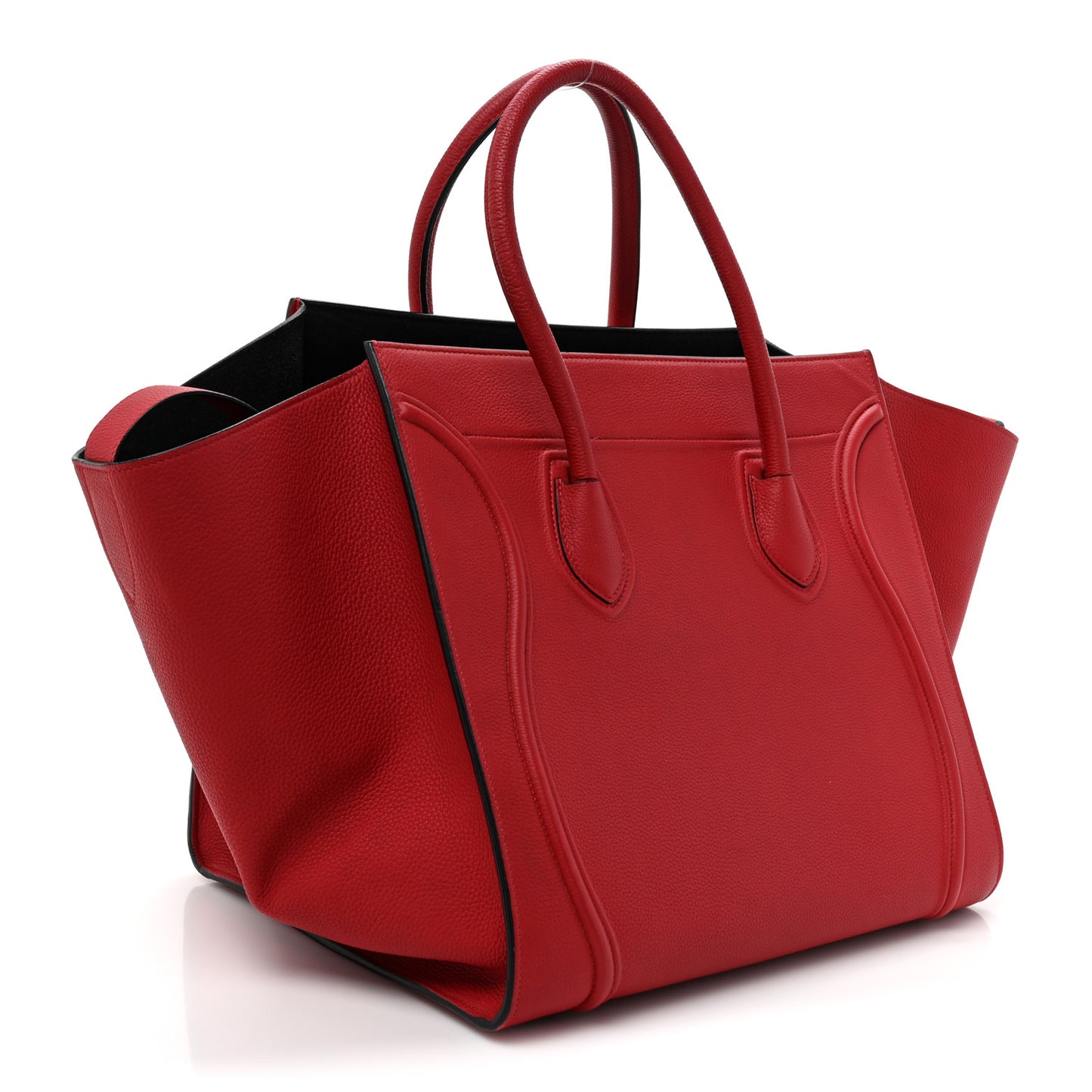 Baby Grained Calfskin Medium Phantom Luggage Carmin