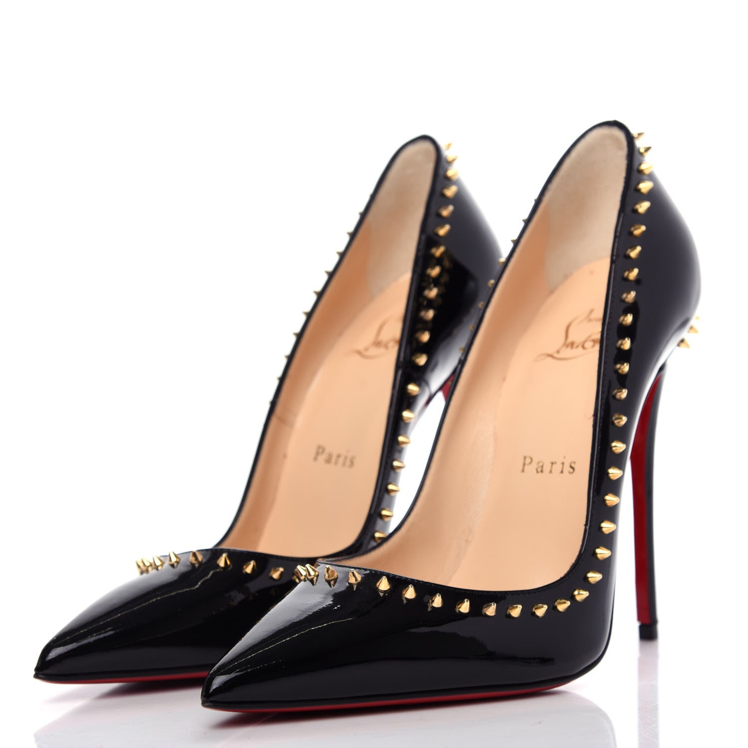 Christian Louboutin Patent Anjalina 120 Pumps 36.5 Black 3 of 9