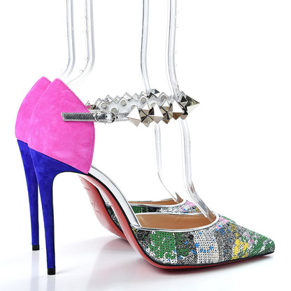 Christian Louboutin Specchio Brosse Paillettes Planet Chic 100 Pump 37 Version Multicolor 4 of 8