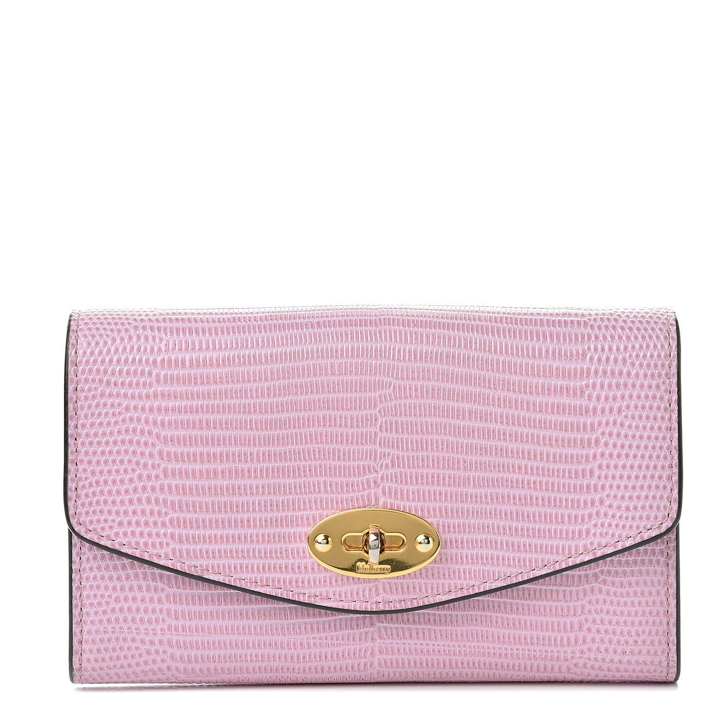 Lizard Calfskin Embossed Darley Wallet Blossom