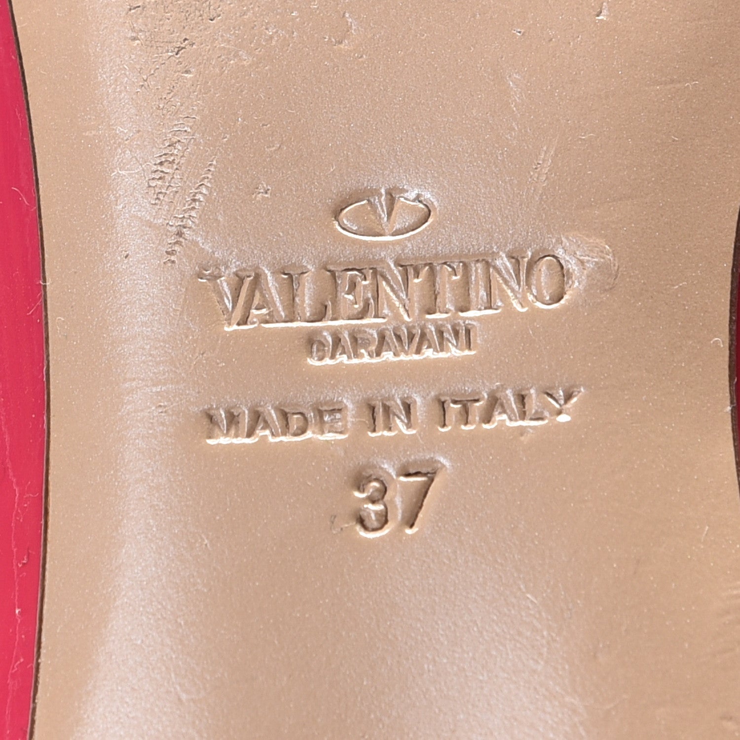 Valentino Garavani Patent Nappa Rockstud Ballerina Flats 37 Framboise Poudre 11 of 15