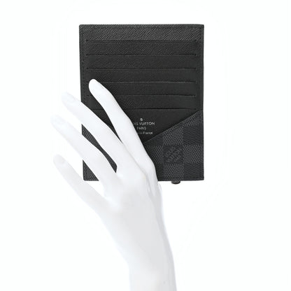 Louis Vuitton Damier Graphite Zipped ID Card Holder 2 of 8