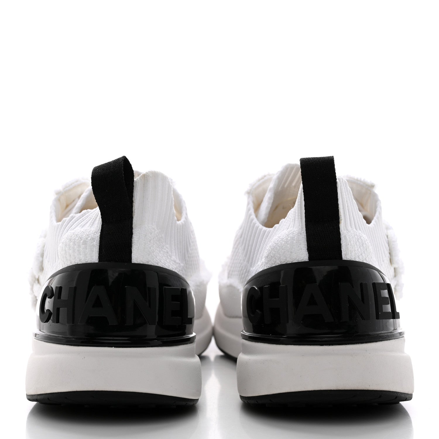 Chanel Fabric Logo Sneakers 39 White 5 of 16
