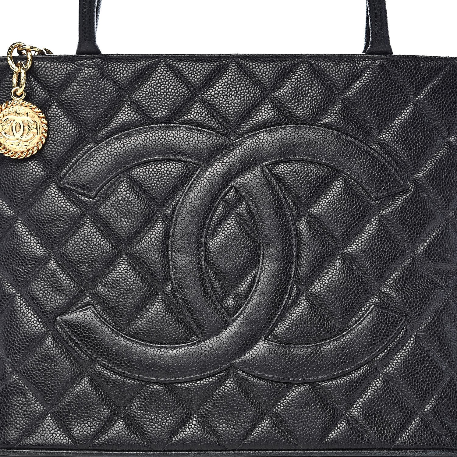 Chanel Caviar Quilted Medallion Tote Black 13 of 13