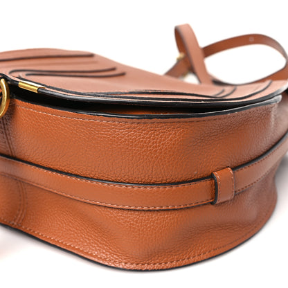 Chloe Calfskin Medium Marcie Round Crossbody Bag Tan 11 of 14