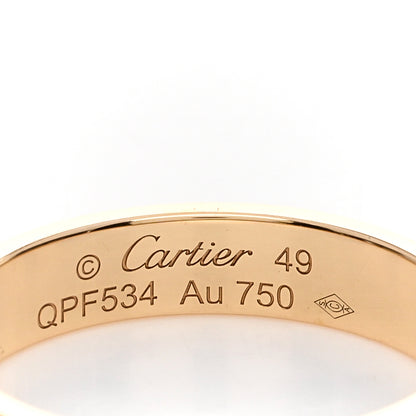 Cartier 18K Yellow Gold 3.5mm LOVE Wedding Band Ring 49 4.75 4 of 5