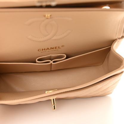 Chanel Caviar Quilted Small Double Flap Beige 5 of 11