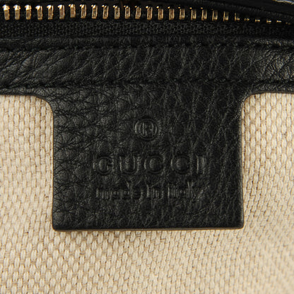 Gucci Pebbled Calfskin Medium Soho Chain Shoulder Bag Black 6 of 7