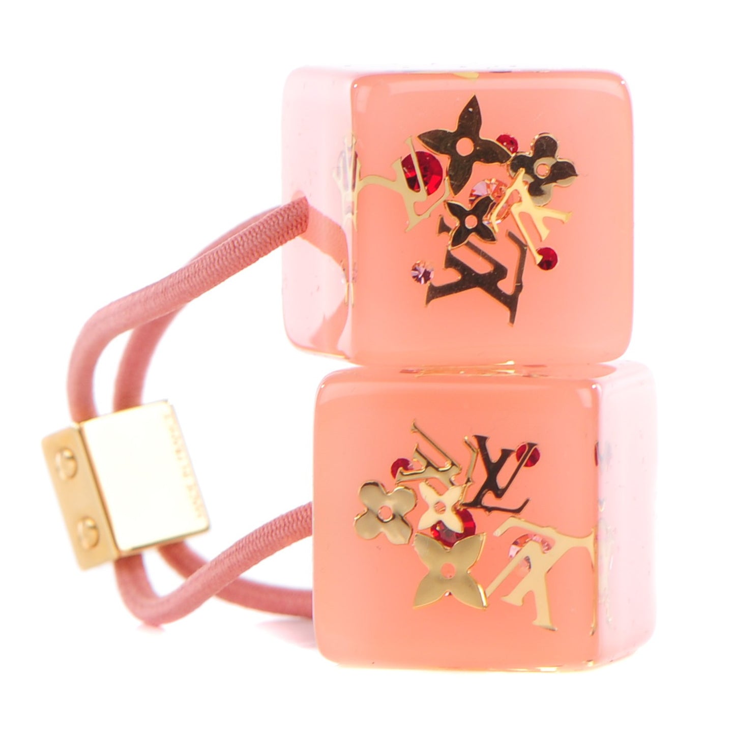 Swarovski Crystal Resin Inclusion Hair Cubes Rose