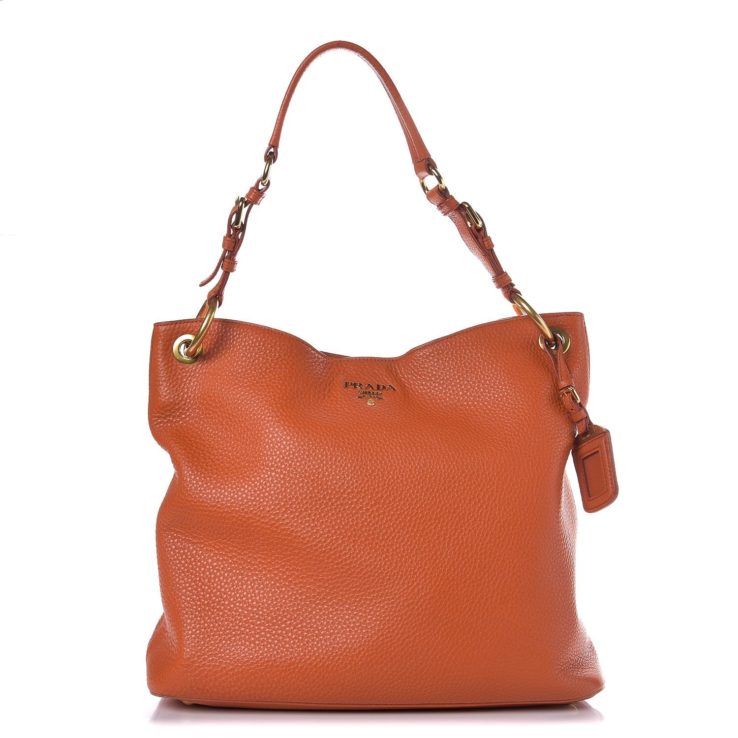 Prada Vitello Daino Hobo Papaya 1 of 14