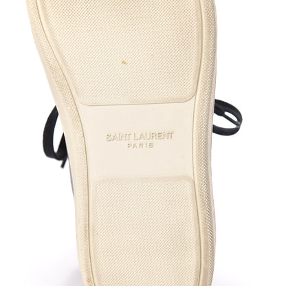 Saint Laurent Calfskin Mens Court Classic SL/10H High Top Sneakers 43 Black White 8 of 10