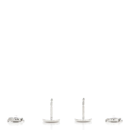 Hermes Sterling Silver TPM Ex-Libris Earrings 5 of 6
