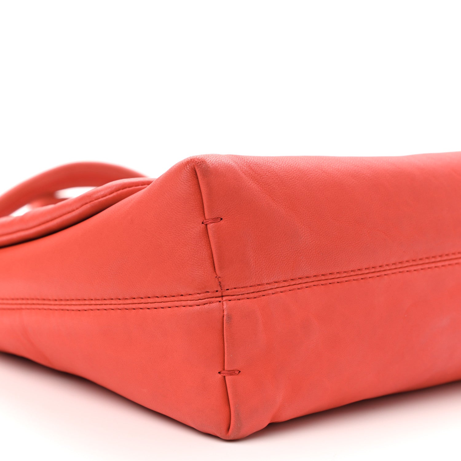 Lanvin Quilted Lambskin Happy Medium Shoulder Bag Coquelicot Orange 8 of 15