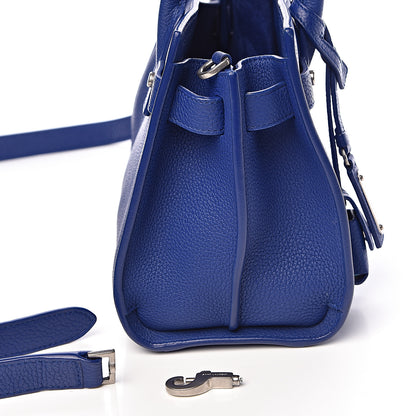 Saint Laurent Grained Calfskin Nano Supple Sac De Jour Flash Blue 10 of 10