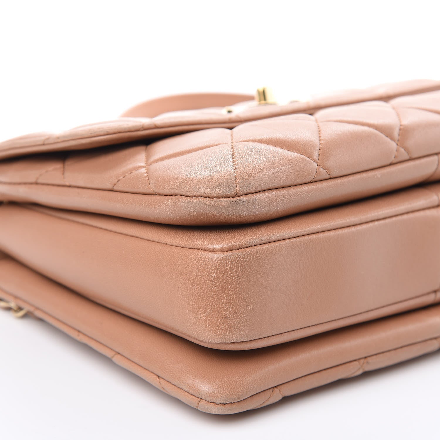 Chanel Lambskin Quilted Small Trendy CC Flap Dual Handle Bag Camel 8 of 20