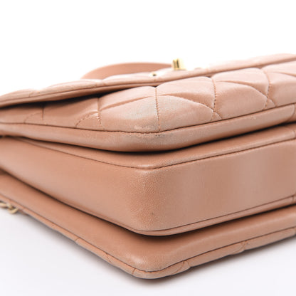 Chanel Lambskin Quilted Small Trendy CC Flap Dual Handle Bag Camel 8 of 20