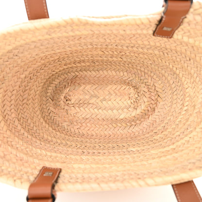 Loewe Raffia Basket Tote Bag Natural Tan 5 of 9
