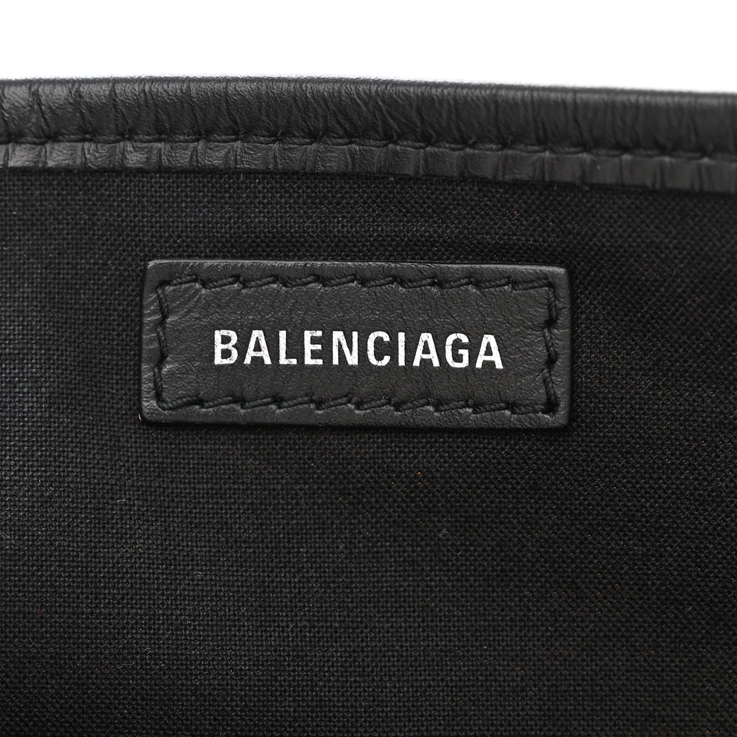 Cotton Canvas Calfskin Navy Cabas XS Natural Black