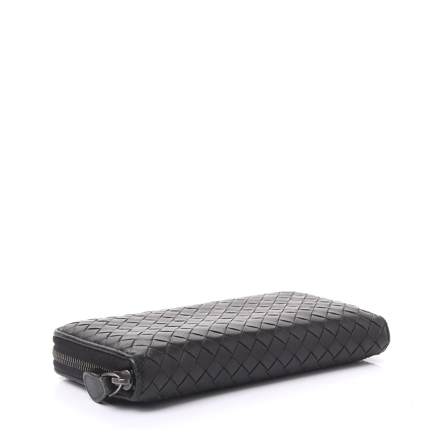 Bottega Veneta Nappa Intrecciato Zip Around Wallet Black 3 of 8