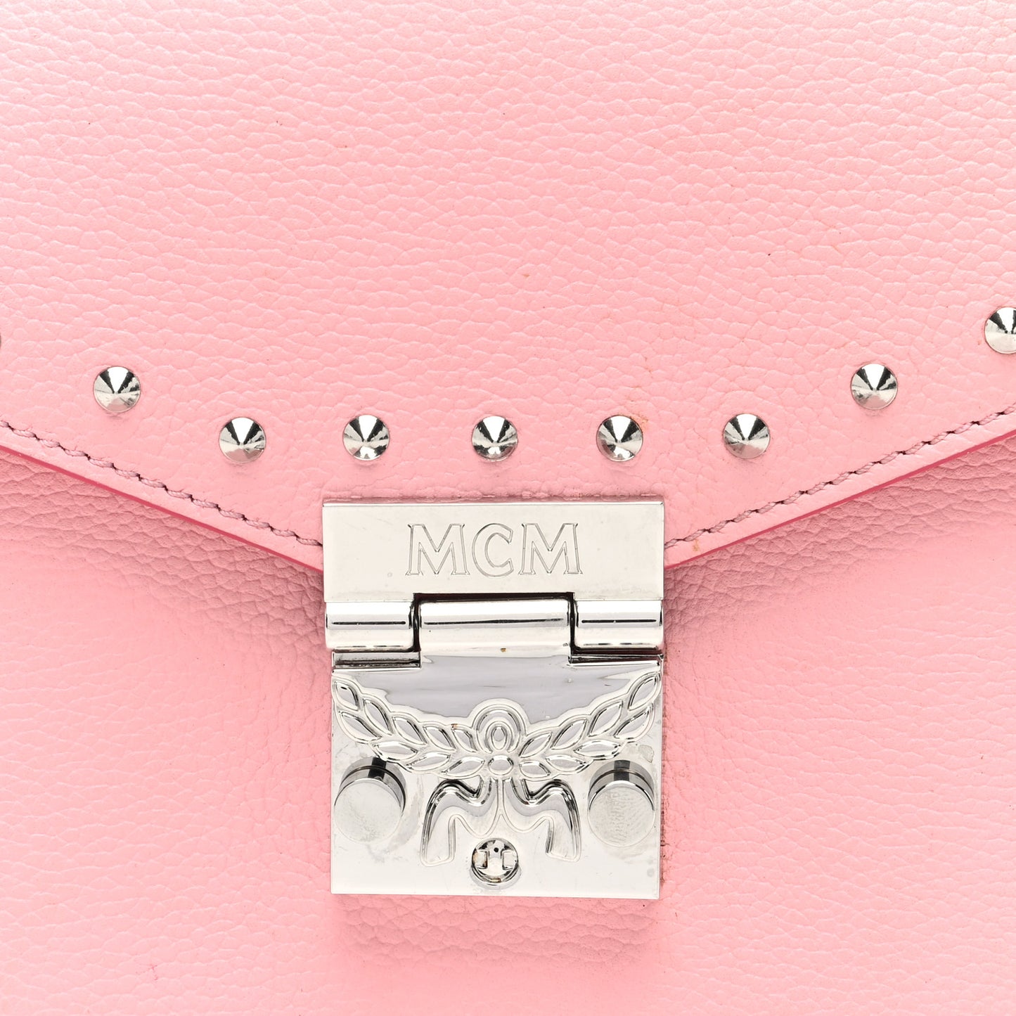 Calfskin Studded Small Patricia Bag Pink