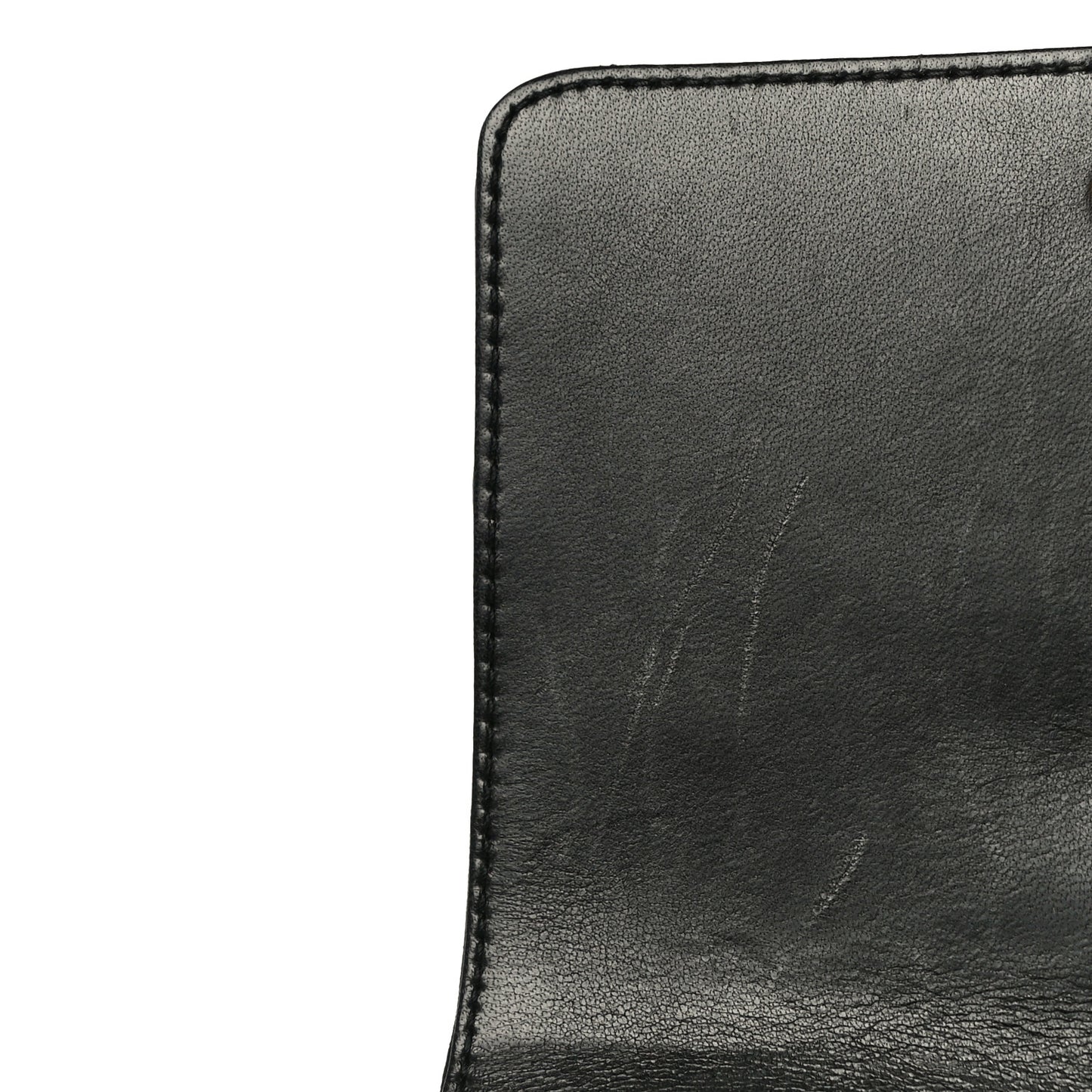Lambskin Matelasse Monogram Small Vicky Chain Bag Black