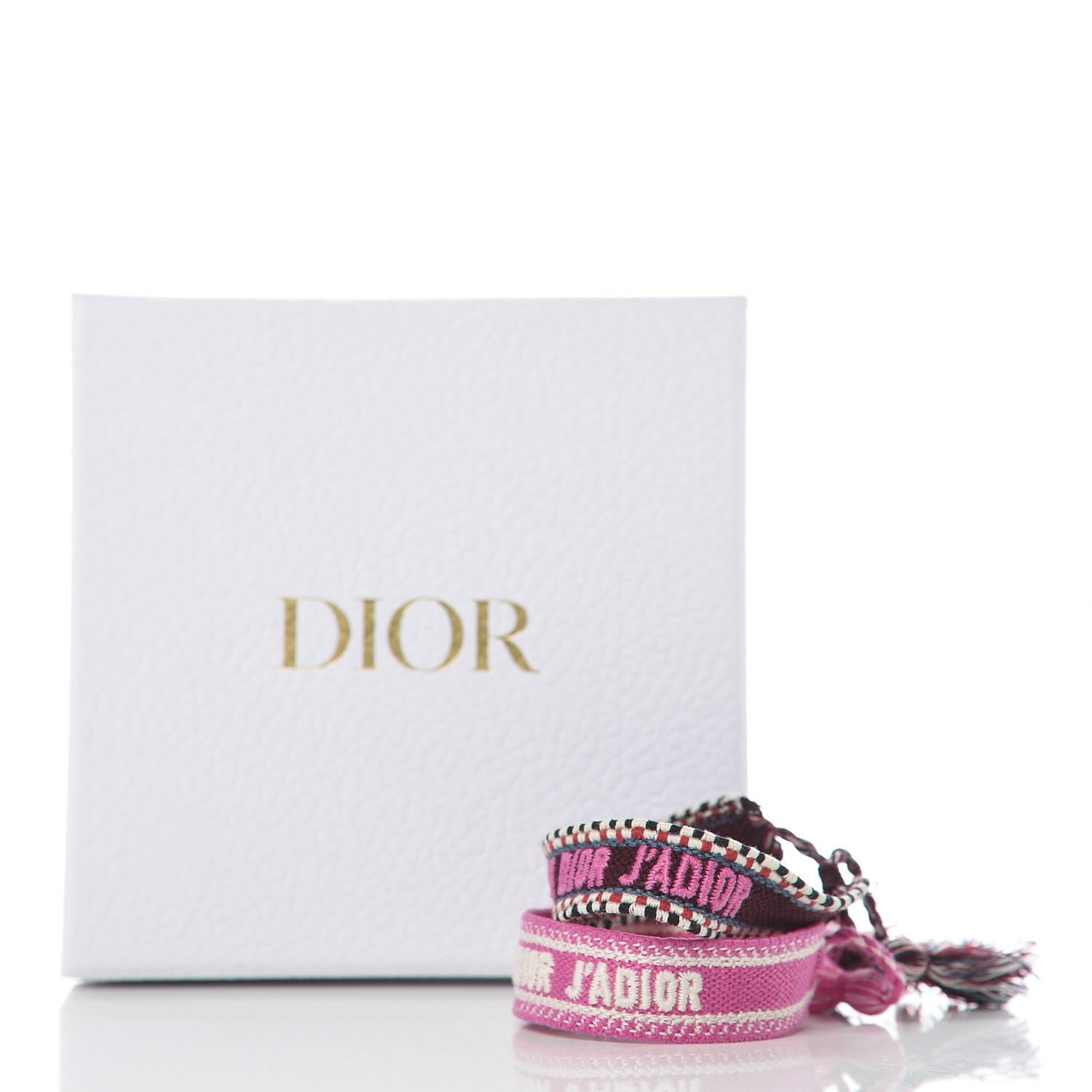 Christian Dior Woven Cotton J'Adior Friendship Bracelet Set Beige Multicolor 6 of 6